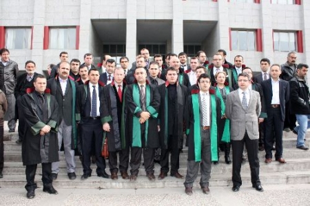 Erzurum'da Avukat protestosu 1
