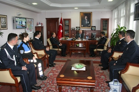 Polis'ten Erzurum valisine ziyaret 2