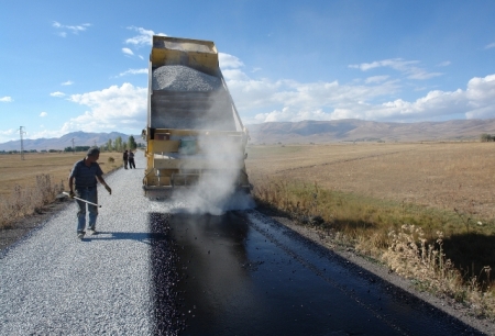 Erzurum'da Köy-Mahallelere asfalt! 2
