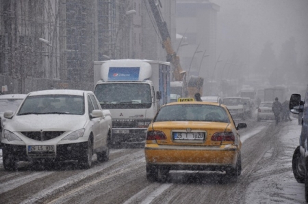 Şehir beyaza büründü! 3