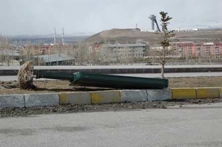 Erzurum'da fırtına! 2