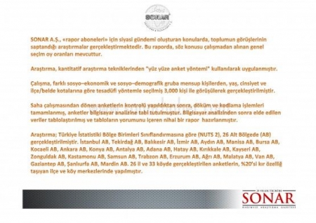 Sonar´ın son seçim anketi! 1