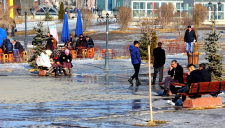 Erzurum'da son 50 yılın en sıcak kışı 1
