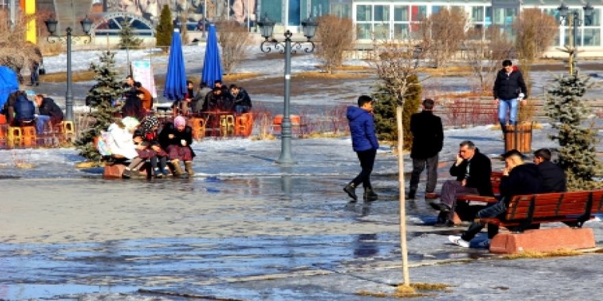 Erzurum'da son 50 yılın en sıcak kışı