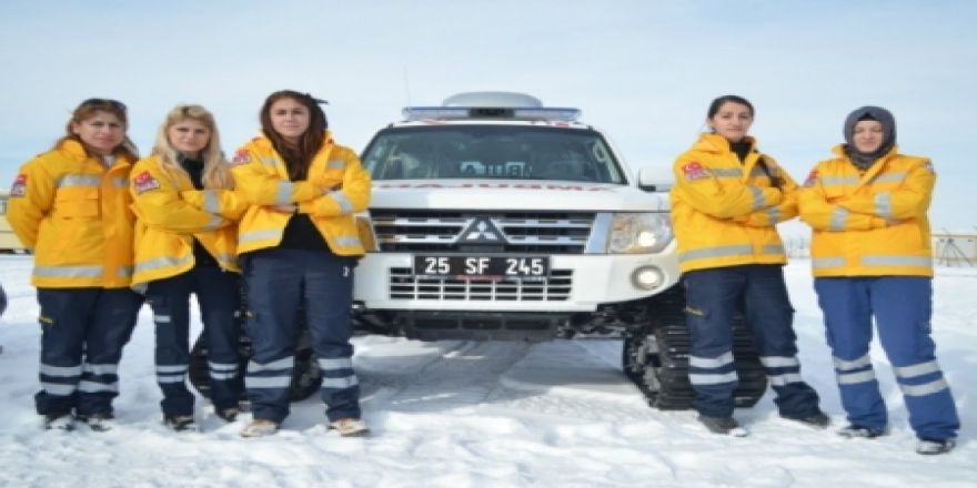 Erzurum'da kara kışın kurtarıcıları