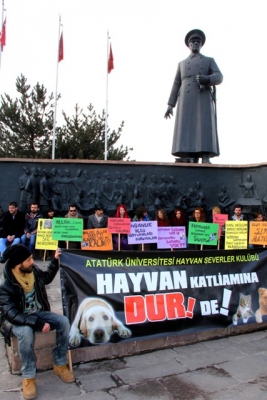 Erzurum'da eylem yaptılar! 5