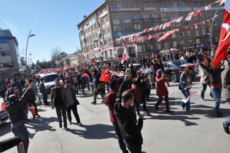 Erzurum'da ülkücüler yürüdü 2