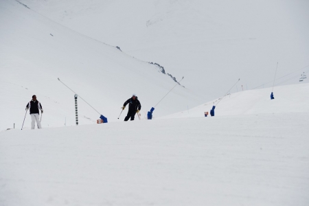 Palandöken'de kayak keyfi sürüyor 3