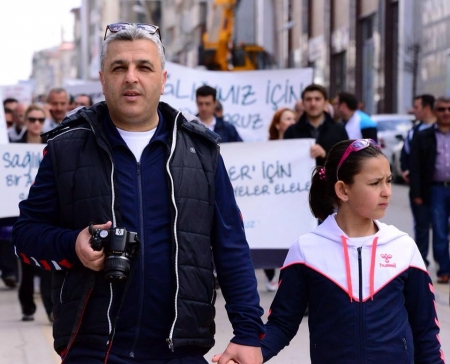 Erzurum'da sağlık için yürüdüler! 5