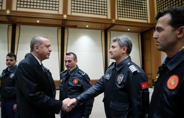 Cumhurbaşkanı Erdoğan pilotları kabul etti 4