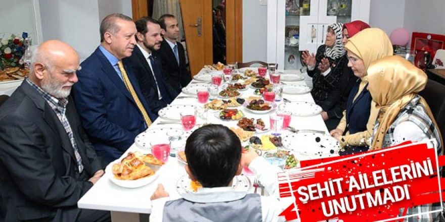 Cumhurbaşkanı Erdoğan'dan şehit ailelerine ziyaret