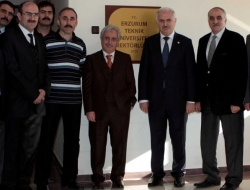 Erzurum'un iki rektörü bir arada!