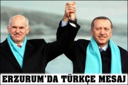 İki başbakanı Erzurum alkışladı!