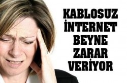 Kablosuz internet beyne zarar veriyor