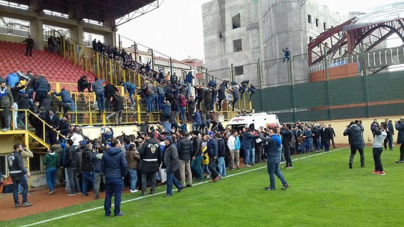 BB Erzurumspor maçında olay çıktı
