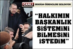Erdoğan'dan başkanlık açıklaması