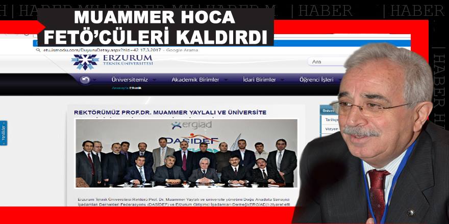 Muammer Hoca FETÖ'cüleri kaldırttı