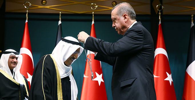 Erdoğan Kuveyt Emiri'ne devlet nişanı takdim etti