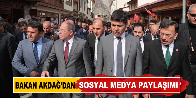 Akdağ, yolculuğunu sosyal medyadan paylaştı