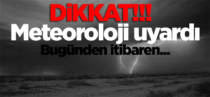 Erzurum'da Meteorolojik Uyarı