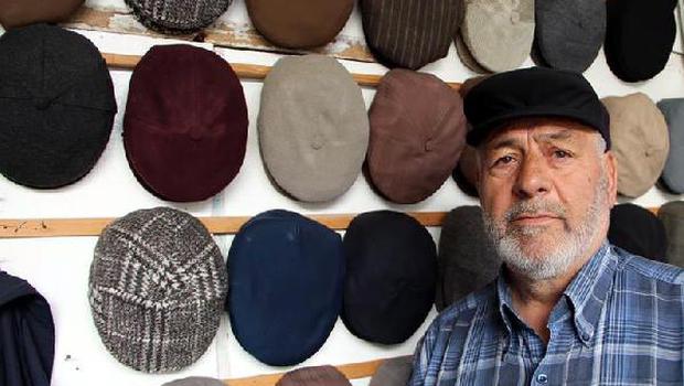 Erzurum'da 55 yıldır şapka yapıyor