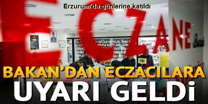 Akdağ'dan eczanelere önemli çağrı