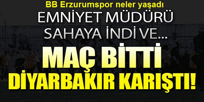 Maç sonu olay çıktı!