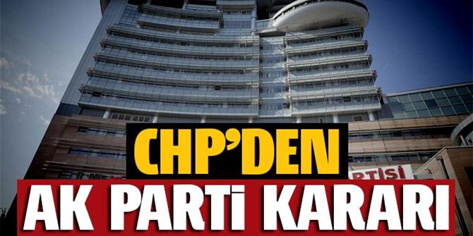 CHP'den 'AK Parti kongresi' kararı