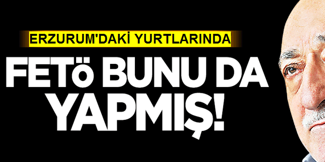 Erzurum'da Fetö Yurtlarında PKK Propagandası