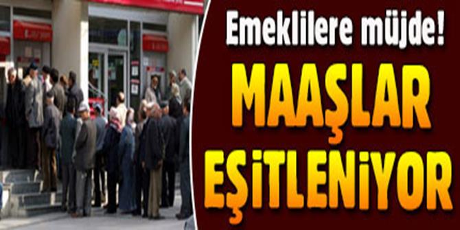 Emekli maaşları eşitlenecek