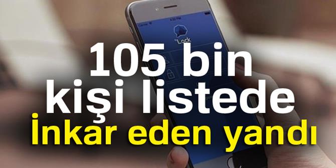 105 bin kişi listede