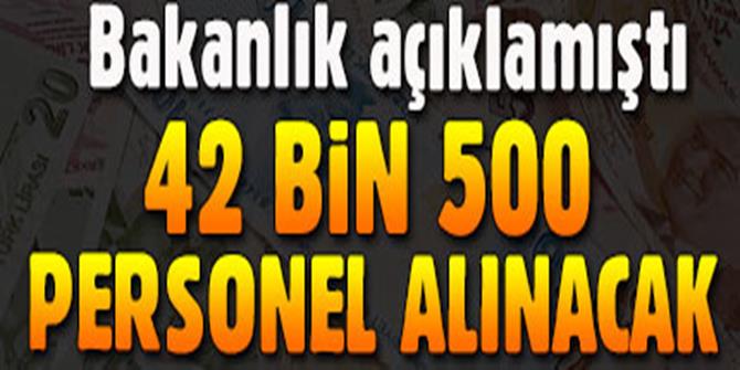 42 bin 500 sağlık personeli alınacak