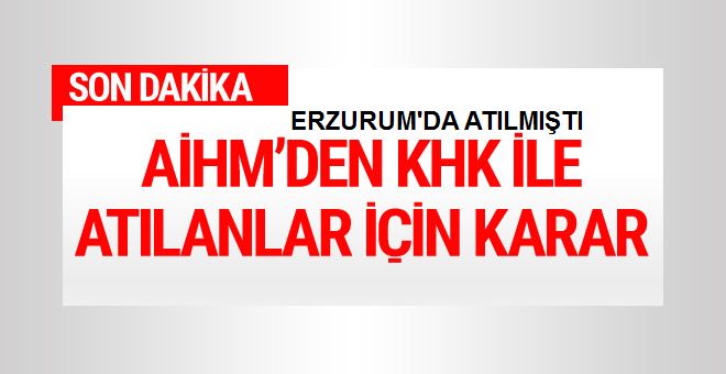 AİHM'den KHK ile atılan öğretmenler için son dakika karar