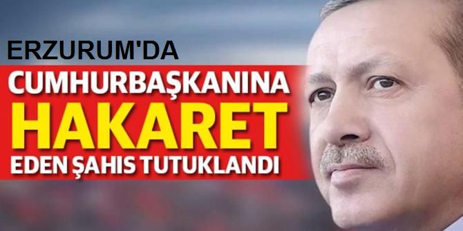 1 Kişi Erdoğan'a Hakaretten Tutuklandı