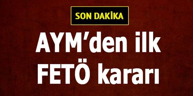 AYM'den FETÖ kararı