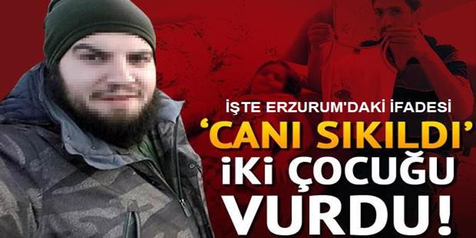 İki çocuğu sırtından vurdu, 'canım sıkılmıştı' dedi