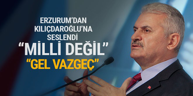 Başbakan'dan Kılıçdaroğlu'na: Bu yürüyüş milli değil, vazgeç