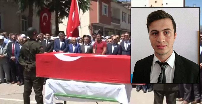 Şehit öğretmen Necmettin Yılmaz son yolculuğuna uğurlandı