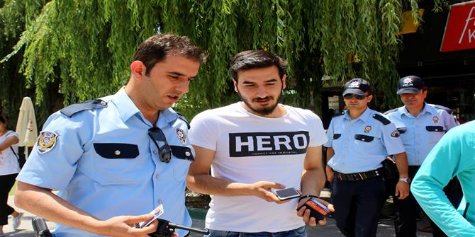 Erzurum’da ikinci ‘Hero’ tişörtü vakası