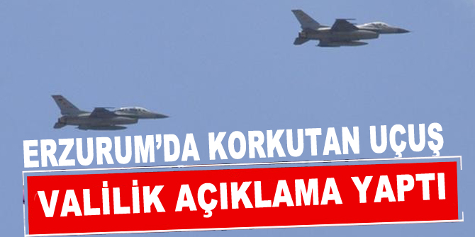 Erzurum’da jetler prova için havalandı