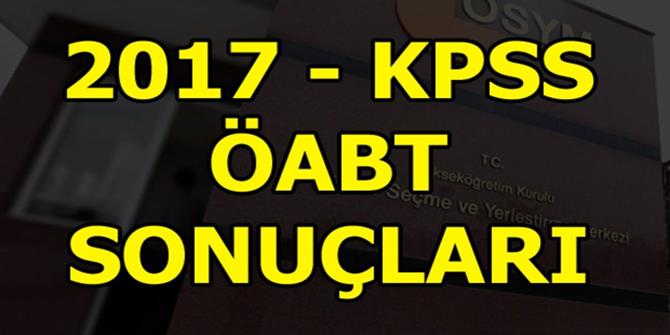 KPSS ÖABT sonuçları açıklandı