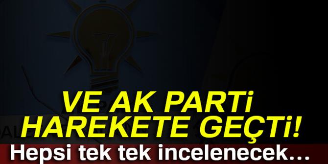 AK Parti harekete geçti!