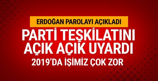 Erdoğan, Partisinin Danışma Toplantısında Teşkilatlara Yoklama Yaptı