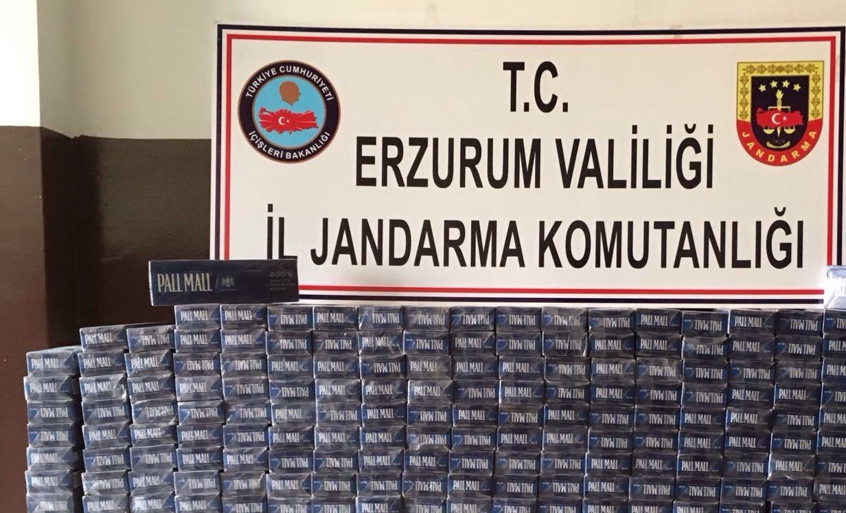 Erzurum'da 5 Bin 180 Paket Kaçak Sigara Ele Geçirildi