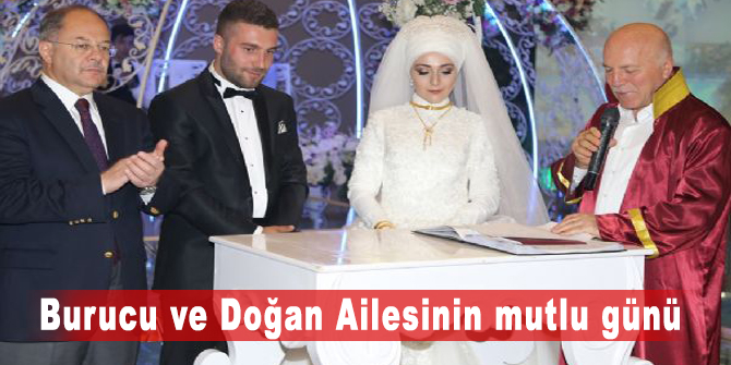 Burucu ve Doğan Ailesinin mutlu günü