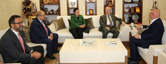 Vakıfbank Yönetim Kurulu Başkanı Alptekin'den Başkan Sekmen'e Ziyaret
