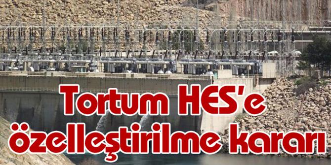 Tortum Hes'e Özelleştirilme Kararı