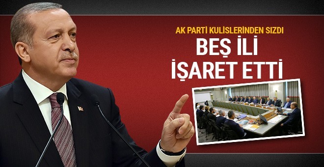 Erdoğan Topbaş'tan sonra 5 ili işaret etti