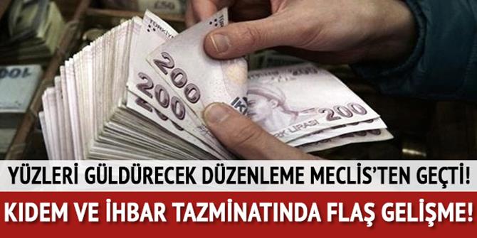 Çalışanlara 1 günde kıdem ve ihbar tazminatı