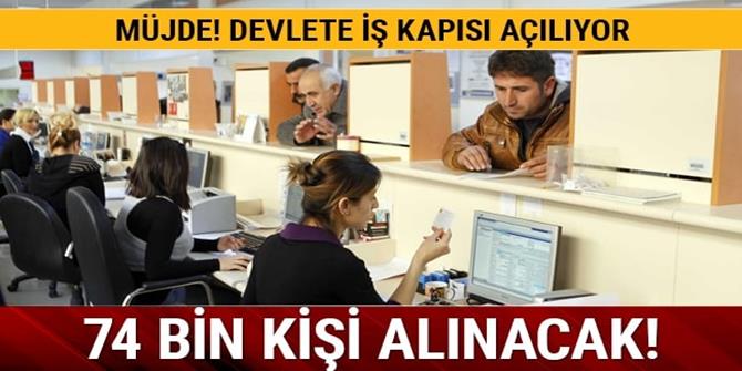 Devlete 74 bin yeni eleman